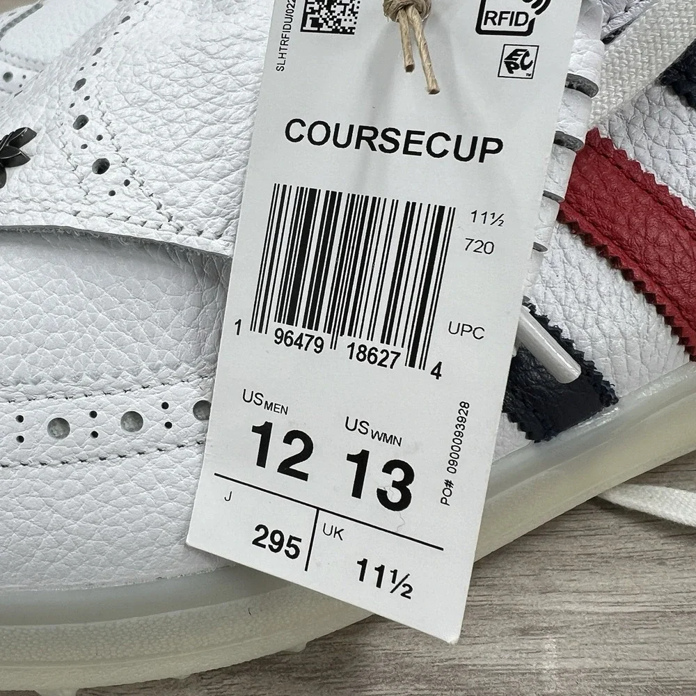 adidas Coursecup Spikeless Golf Shoes Mens 12 USA Red White Blue New IH2266